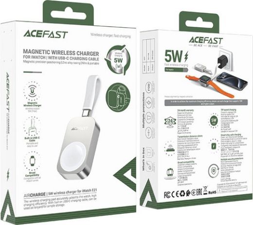 Picture of AceFast E21 5W Wireless Charger for Iwatch - Silver