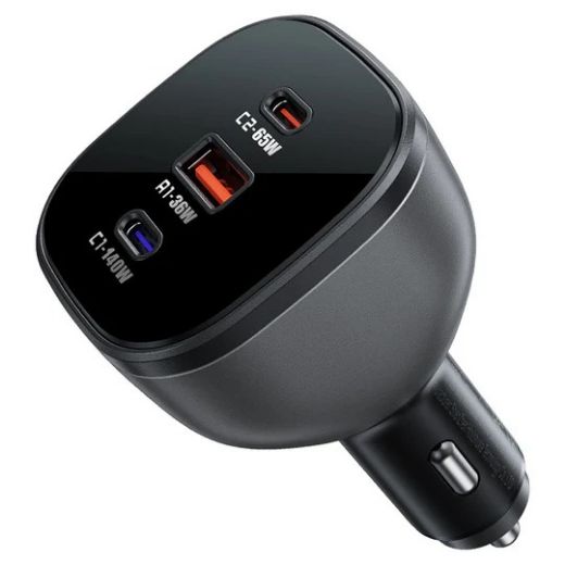 Picture of AceFast B14-165W 2 USB-C+USB-A 3-Port Car Charger - Black