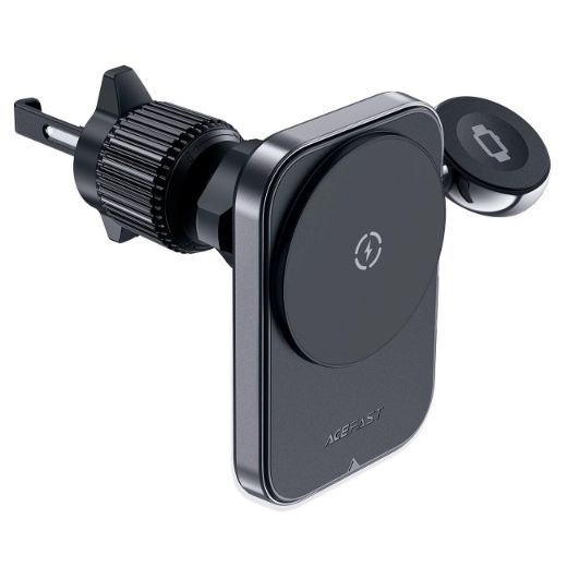 Picture of AceFast D18 In Car 2-In-1 Magnetic Wireless Charging Holder - Black