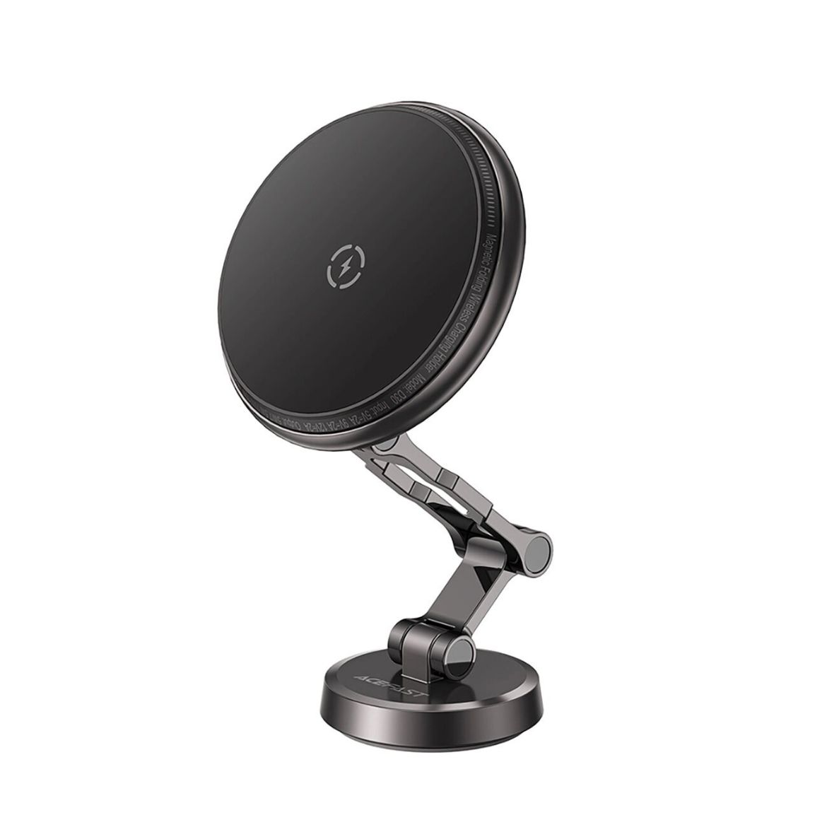 Picture of AceFast D30 Magnetic Folding Wireless Charging Car Holder - Black