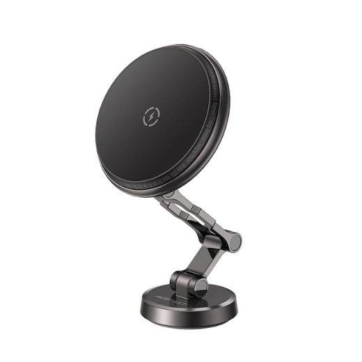 Picture of AceFast D30 Magnetic Folding Wireless Charging Car Holder - Black