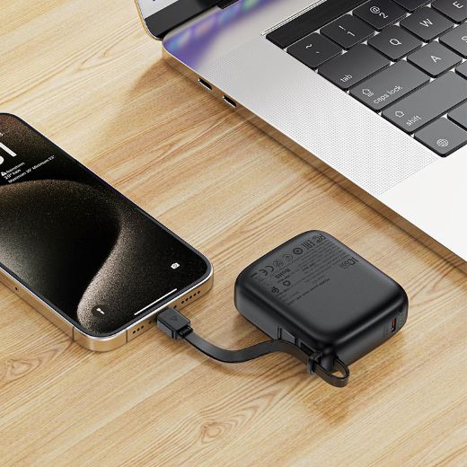 Picture of AceFast M15-10000 PD 20W Power Bank with Cable - Black