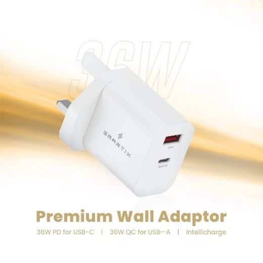 Picture of Smartix Premium Wall Adaptor 36W SX36W - White
