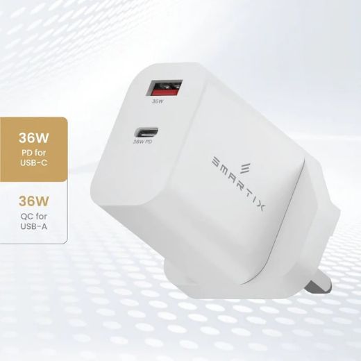 Picture of Smartix Premium Wall Adaptor 36W SX36W - White