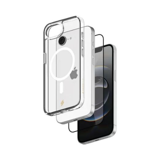 Picture of Smartix Premium Bundle Magnetic Case with Screen Protector for iPhone 16 E - Clear