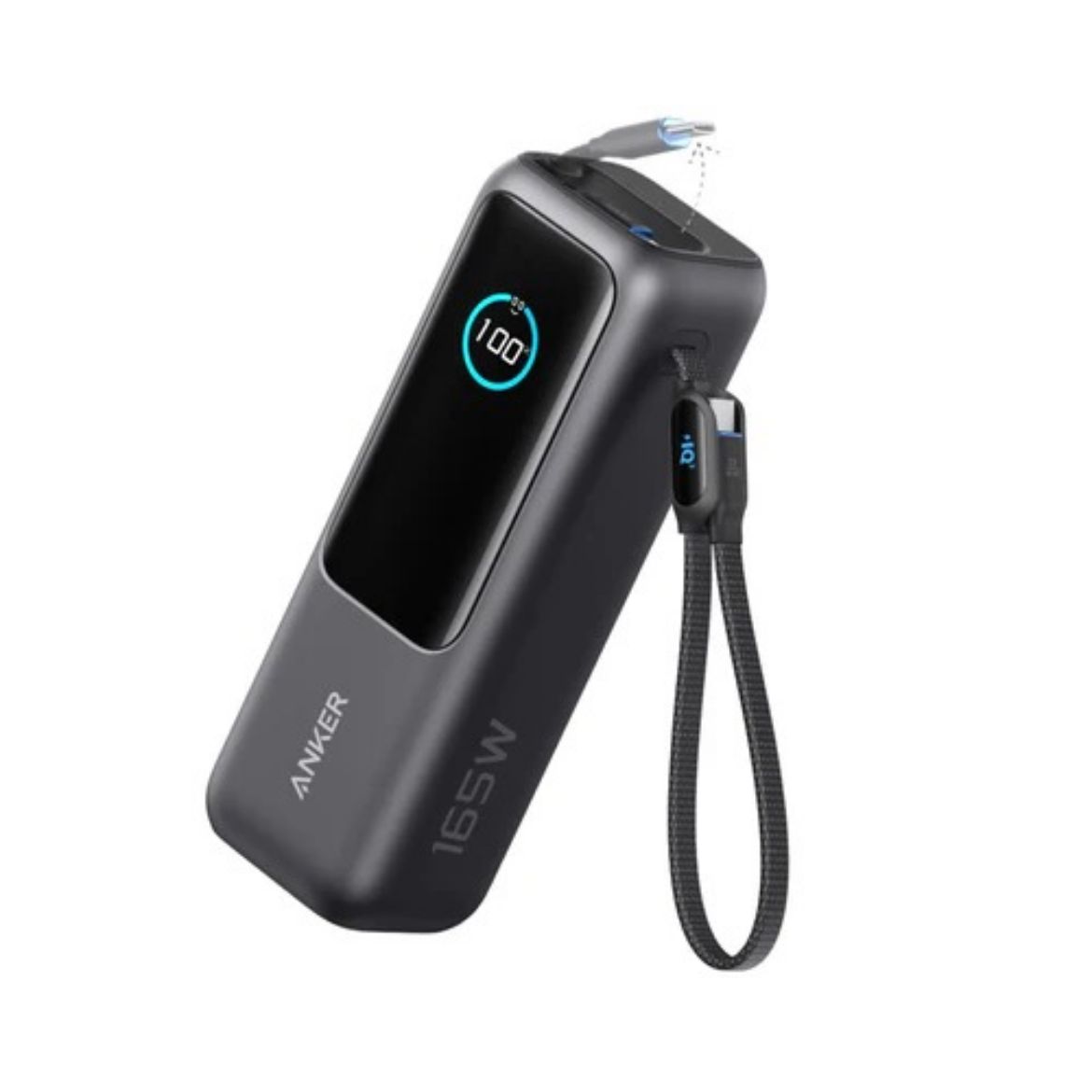 Picture of Anker Power Bank 25K 165W with Built-In and Retractable Cables - Black 