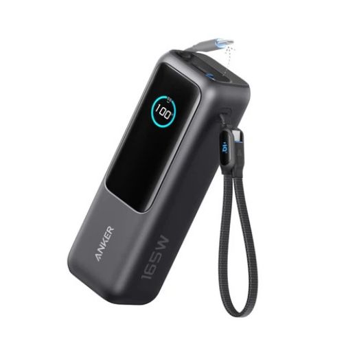 Picture of Anker Power Bank 25K 165W with Built-In and Retractable Cables - Black 