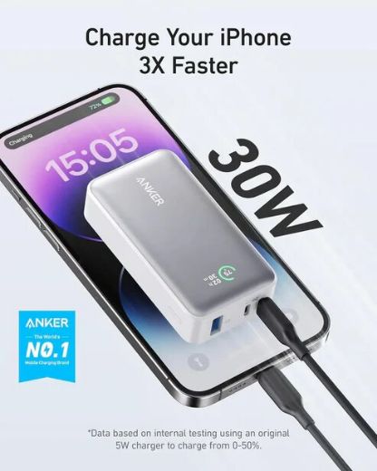 Picture of Anker 533 Power Bank PowerCore 30W 10000 PD - White