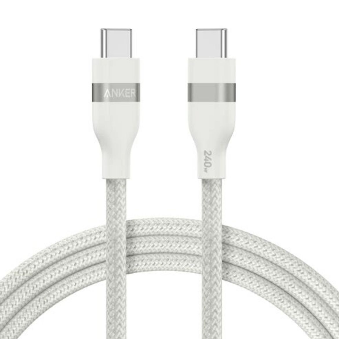 Picture of Anker USB-C to USB-C Cable 240W (Upcycled-Braided) 0.9M - White 