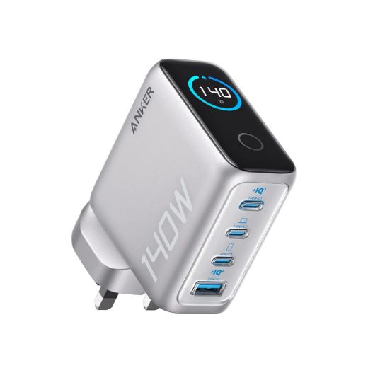 Picture of Anker Charger 140W 4-Ports PD 3.1 with USB-C Cable - Silver 