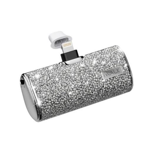 Picture of iWALK Secret 4500mAh Built-in Lightning Sparkly Diamond - Silver