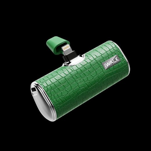 Picture of iWalk 4500mAh Power Bank Built-in Lightning Leather - Green