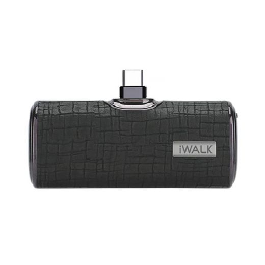 Picture of iWalk 4500mAh Power Bank Built-in-Type-C Leather - Black