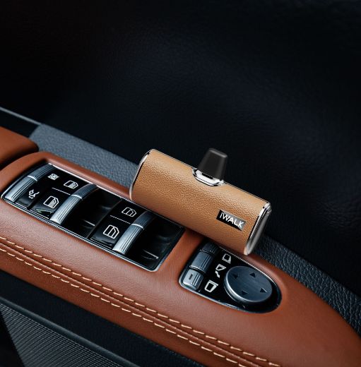 Picture of iWalk 4500mAh Power Bank Built-in-Type-C Leather - Brown
