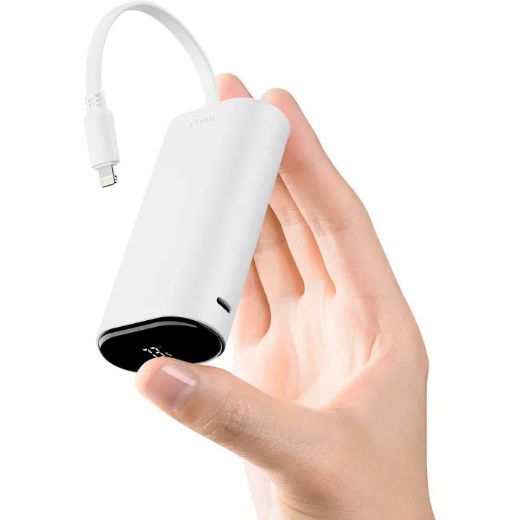 Picture of iWalk LinkPod Watch Charger Built-in Lightning Cable 9000mAh - White