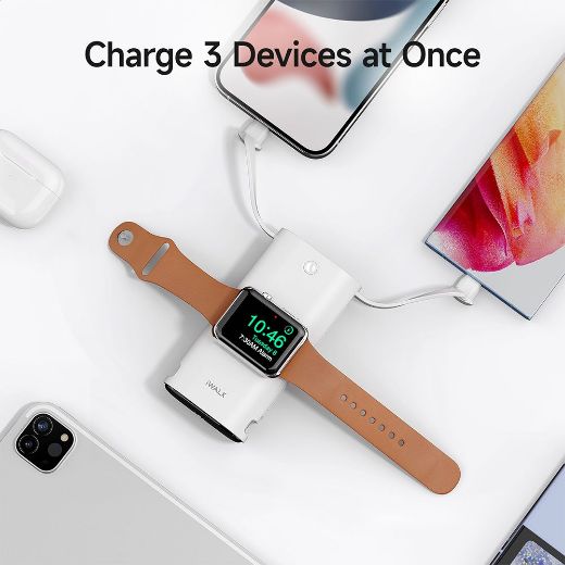 Picture of iWalk LinkPod W2 10000mAh 30W PD Power Bank Built-in Two Fast Charging Cable - White